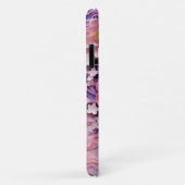 Schattig Roze Paarse Pastel Bloemen Uitsnijdpatroo Case-Mate iPhone Case (Achterkant/rechts)