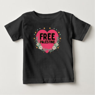 schattig roze Palestina hart grafisch ontwerp
