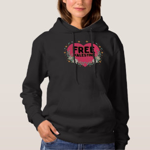 schattig roze Palestina hart grafisch ontwerp Hoodie