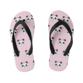 Schattig Roze Panda Gezicht Meisjesachtig Kinder Teenslippers (Voetbed)