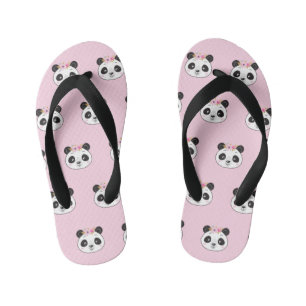 Schattig Roze Panda Gezicht Meisjesachtig Kinder Teenslippers