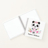 Schattig roze panda Kinder artiest schetsboek Noti Notitieboek (Binnen)