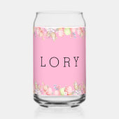 Schattig Roze Pasen Blikvorm Glas (Voorkant)