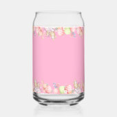Schattig Roze Pasen Blikvorm Glas (Achterkant)