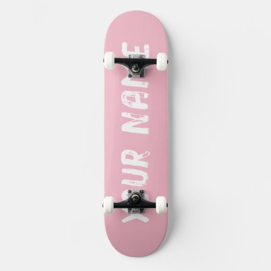 Schattig Roze Persoonlijk Skateboard (Voorkant)