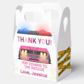 Schattig roze Politie Meisje Verjaardagsfeest Bedankdoosjes (Geopend)