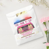 Schattig roze Politie Meisje Verjaardagsfeest Bedankzakje (Gezegeld)