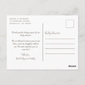 Schattig Roze Regenboog Zonneschijn Baby Borrel Be Briefkaart (Achterkant)