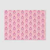 Schattig roze schildpad babe tissue papier (Voorkant)