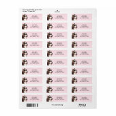 Schattig roze Shih Tzu Hondenliefhebber retouradre Etiket (Full Sheet)
