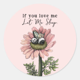 Schattig Roze Slapen Panda Beer Fairy Sierkussen Ronde Sticker