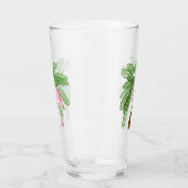 schattig roze strand van flamingo glas (Links)