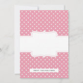 Schattig roze Tutu Meisje Ballerina Eerste Verjaar Kaart (Achterkant)