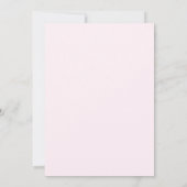 Schattig roze uil meisje Baby shower Kaart (Achterkant)