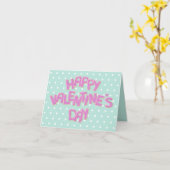 schattig roze valentijn uitsparing koekjes groet kaart (Gele Bloem)