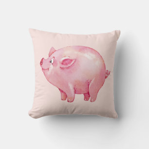 Schattig Roze Varken Cadeau Land Boer Boerderij Va Kussen