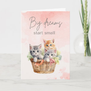 Schattig Roze Veel Succes Kaart