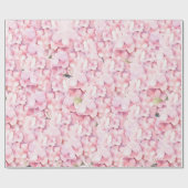 Schattig roze Waterverf bloemmotief Baby shower Cadeaupapier (Vlak)