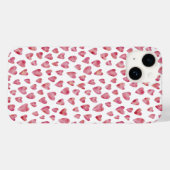 Schattig roze Waterverf liefde hart Case-Mate iPhone Case (Achterkant (horizontaal))
