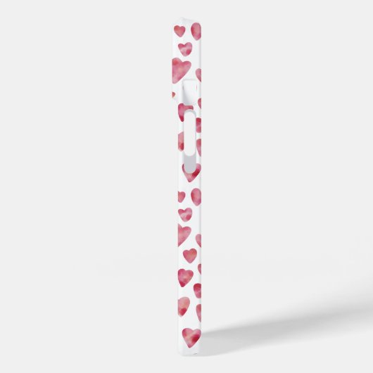 Schattig roze Waterverf liefde hart Case-Mate iPhone Case (Achterkant / Links)