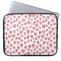 Schattig Roze Waterverf Liefdeshartpatroon