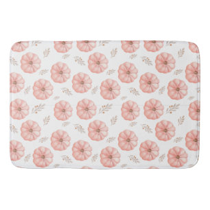 Schattig roze Waterverf pompoen Herfst douchegordi Badmat