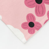 Schattig Roze witte Llama Maraca Cactus Floral Fleece Deken (Hoek)