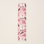 Schattig Roze witte Llama Maraca Cactus Floral Sjaal<br><div class="desc">Dit leuke en leuke patroon is perfect voor de trendy vrouw of meisje. Het bevat handgetekende illustraties van roze, witte en zwarte balama's, gepatterde maraca's, cactus en bloemen boven op een simpele, wazige roze achtergrond. Het is schattig, grappig, speels, uniek en cool! ***BELANGRIJKE NOTA VAN HET ONTWERP: Voor om het...</div>