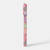 Schattig Roze Zeemeermin Patroon iPhone 15 Case (Linkerkant)