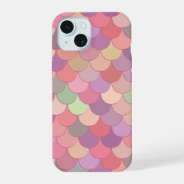 Schattig Roze Zeemeermin Patroon iPhone 15 Case