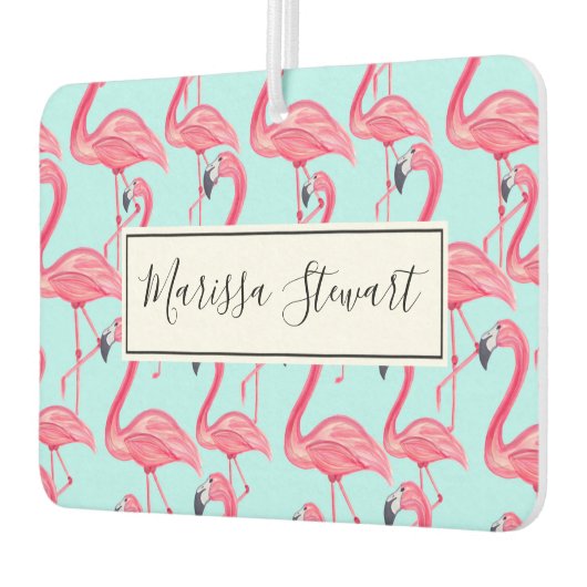 Schattig roze zomergeschilderd Flamingo patroon bl Luchtverfrisser (Links)