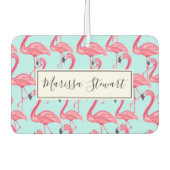 Schattig roze zomergeschilderd Flamingo patroon bl Luchtverfrisser (Voorkant)