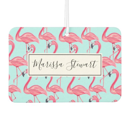 Schattig roze zomergeschilderd Flamingo patroon bl Luchtverfrisser (Voorkant)