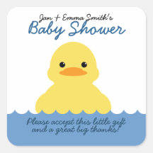 Schattig rubber ducky BABY SHOWER Party Favor Labe