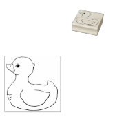 Schattig Rubber Ducky Rubber Stamp Rubberstempel (Gestempeld)