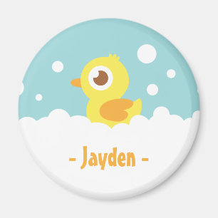Schattig rubber eendje in bubbelbad magneet