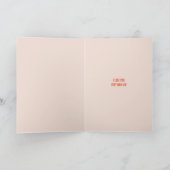 Schattig, ruige Highland koe Valentijnsdesign Feestdagen Kaart (Binnen)