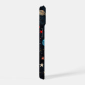 Schattig Ruimte Planeten Patroon iPhone 15 Case (Rechterkant)
