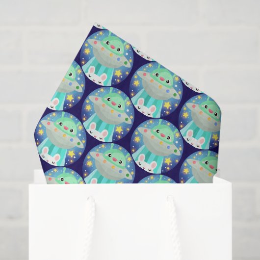 Schattig ruimtedier en Bunny Rabbit Tissuepapier (Cadeauzakje)