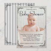 Schattig rustiek Baby shower Kaart (Voorkant / Achterkant)