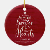 Schattig rustiek boerderijhuis kat of hond huisdie keramisch ornament (Achterkant)