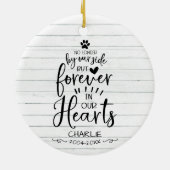 Schattig rustiek boerderijhuis kat of hond huisdie keramisch ornament (Achterkant)