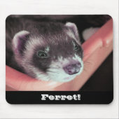 Schattig Sable Ferret Foto Muismat (Voorkant)