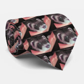 Schattig Sable Ferret Foto Stropdas (Opgerold)