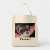 Schattig Sable Ferret Foto Tote Bag (Voorkant)
