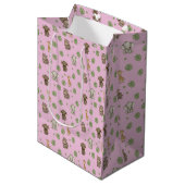 schattig safari dier patroon medium cadeauzakje (Voorkant Gekanteld)