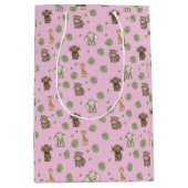 schattig safari dier patroon medium cadeauzakje (Voorkant)