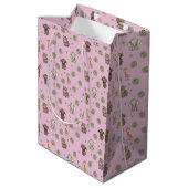 schattig safari dier patroon medium cadeauzakje (Achterkant Gekanteld)