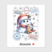 Schattig Santa Delivery Kerst sticker (Vel)