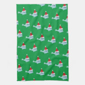 Schattig Santa Seal Theedoek (Verticaal)